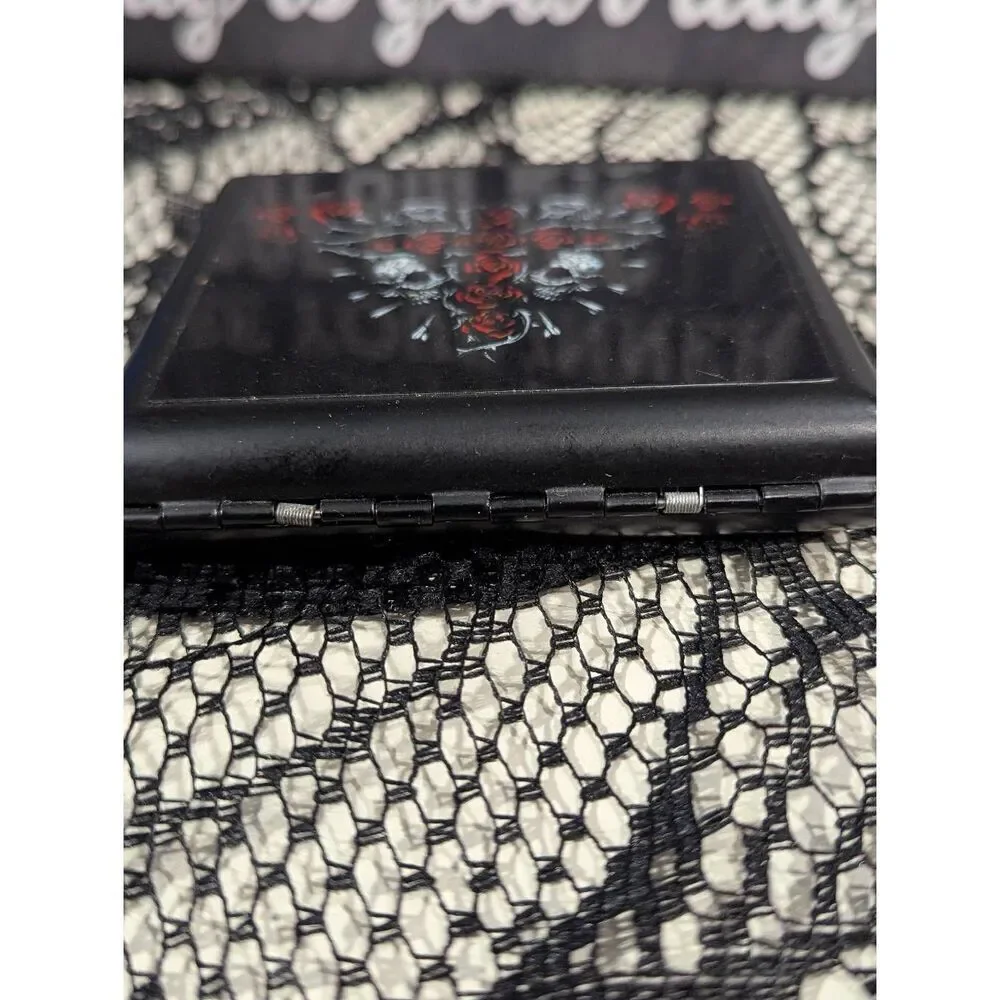 💎2/25 Short Cigarette Case Goth Emo Skulls